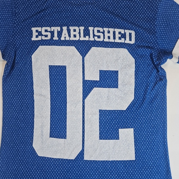 Disney Parks Shirt Womens Small Blue Stitch Lilo & Stitch Ringer Football Tee - Picture 6 of 6